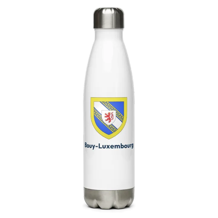 Gourde inox — blason de Bouy-Luxembourg