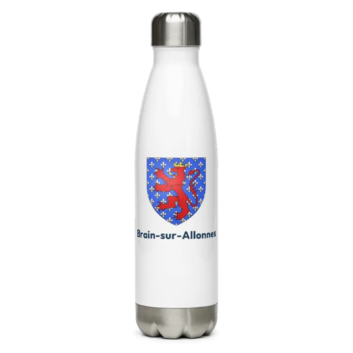 Gourde inox blason de Brain-sur-Allonnes