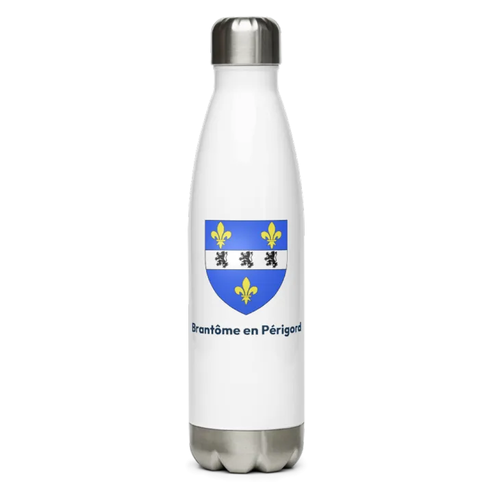 Gourde inox blason de Brantôme en Périgord