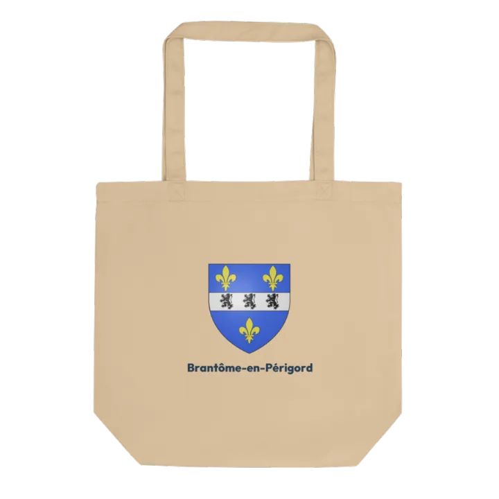 Tote bag coton bio — blason de Brantôme en Périgord