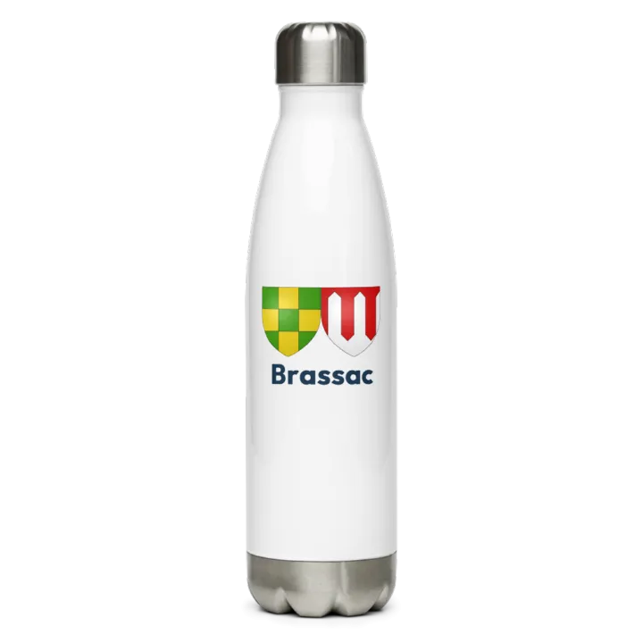 Gourde inox blason de Brassac