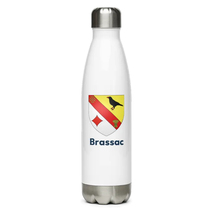 Gourde inox blason de Brassac