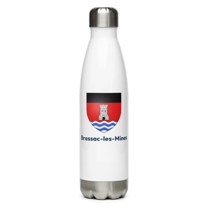 Gourde inox — blason de Brassac-les-Mines