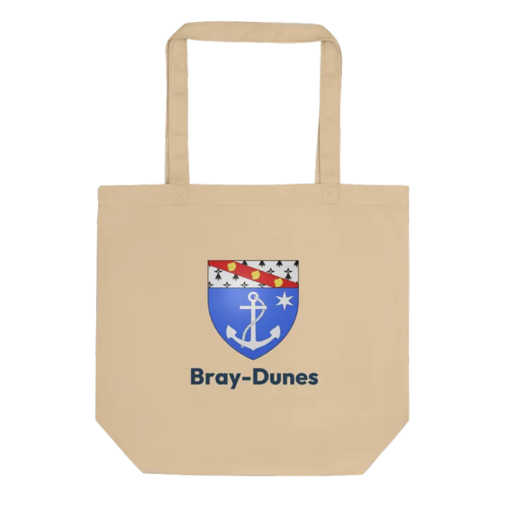 Tote bag coton bio — blason de Bray-Dunes