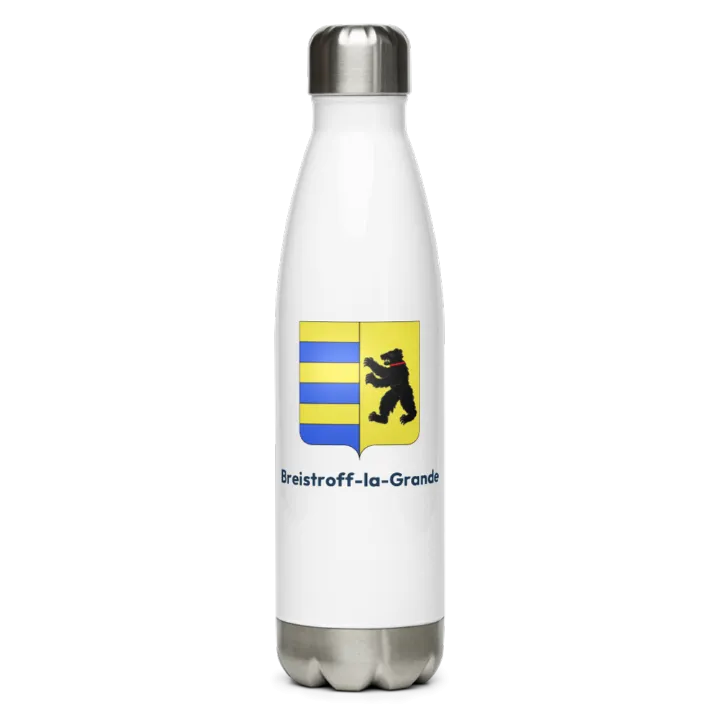 Gourde inox blason de Breistroff-la-Grande