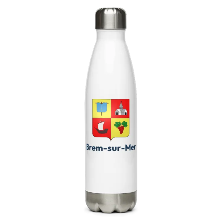 Gourde inox blason de Brem-sur-Mer