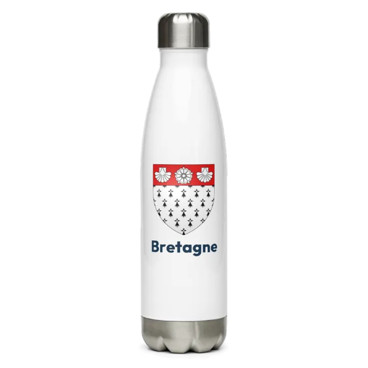 Gourde inox blason de Bretagne