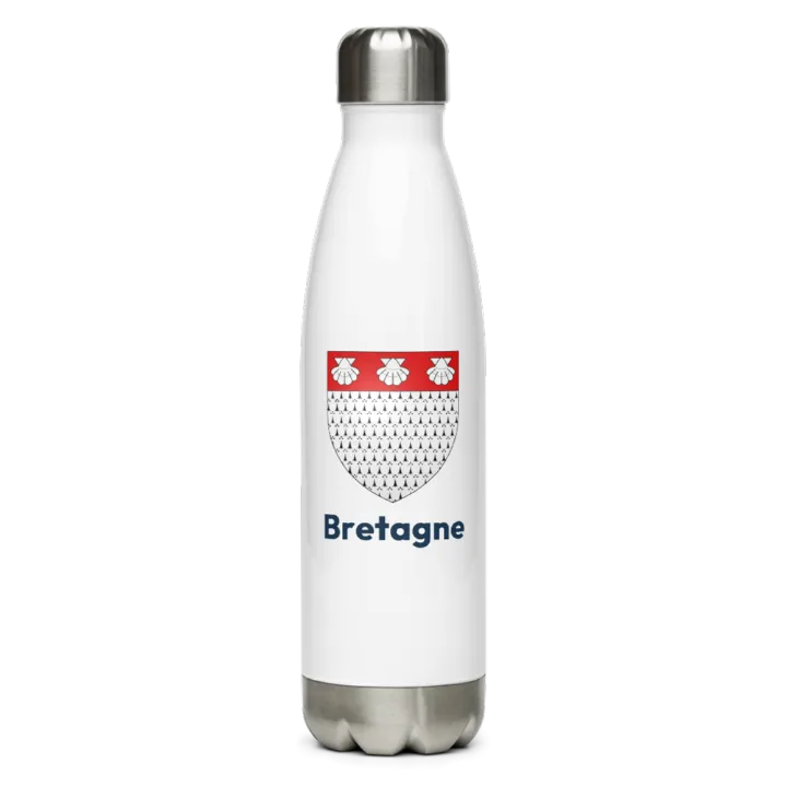 Gourde inox blason de Bretagne