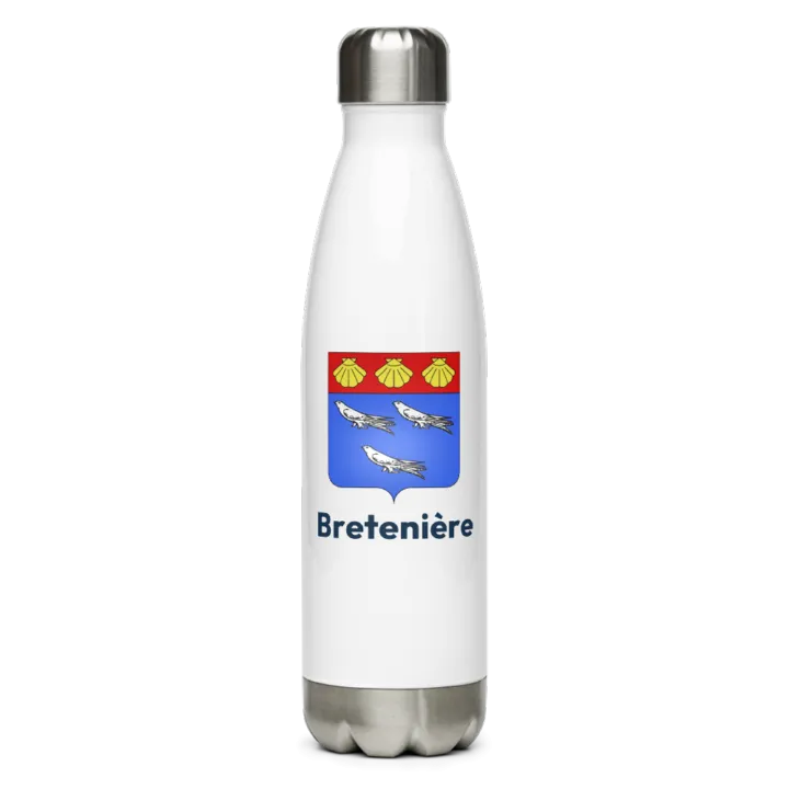 Gourde inox — blason de Bretenière