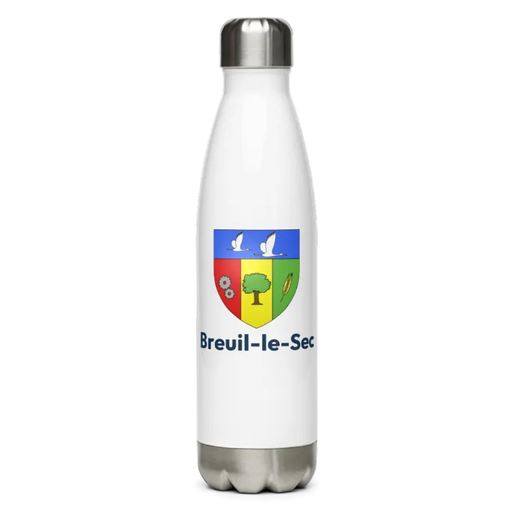 Gourde inox blason de Breuil-le-Sec