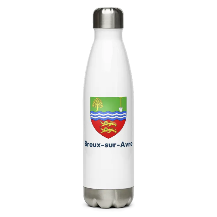 Gourde inox — blason de Breux-sur-Avre