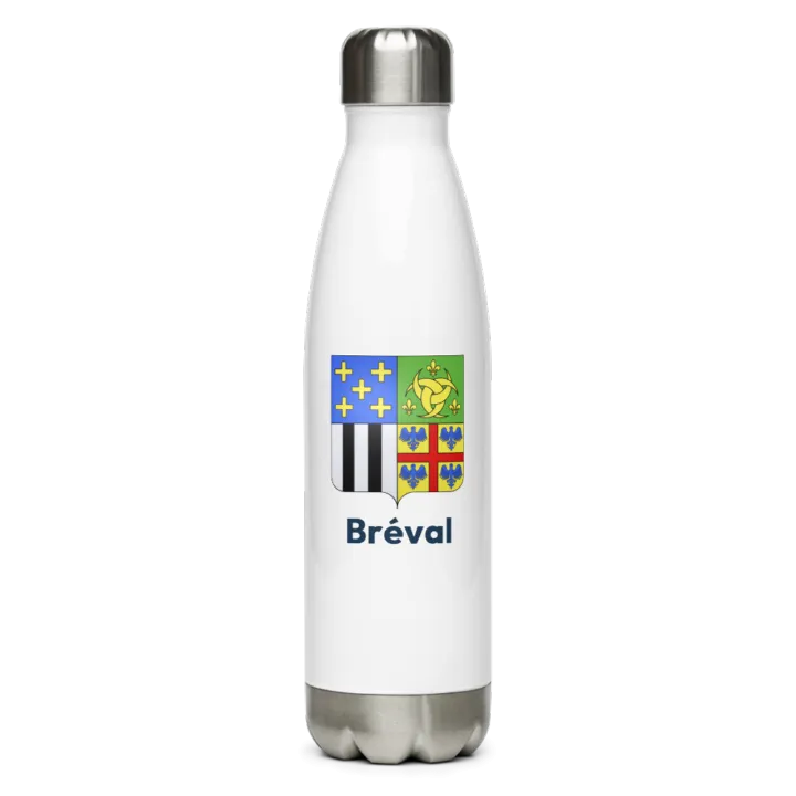 Gourde inox blason de Bréval