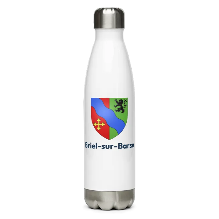 Gourde inox — blason de Briel-sur-Barse