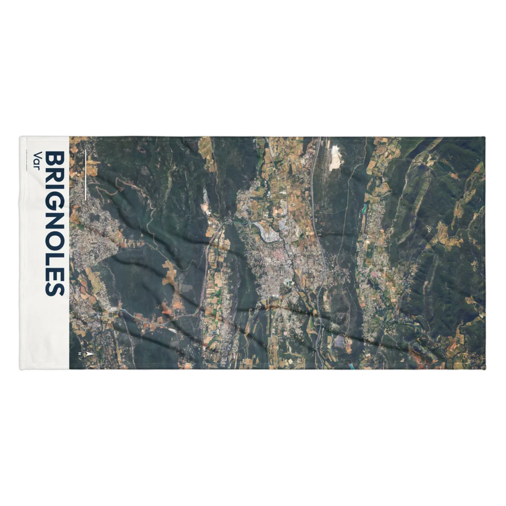 Serviette cartographique — carte de Brignoles