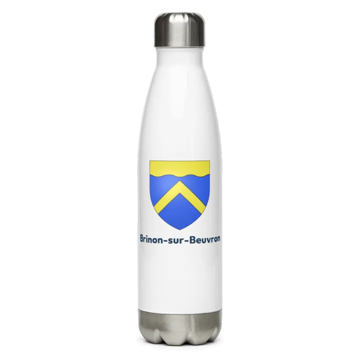 Gourde inox — blason de Brinon-sur-Beuvron