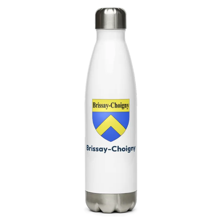 Gourde inox — blason de Brissay-Choigny