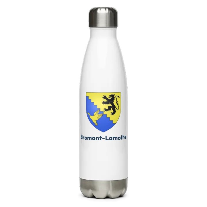 Gourde inox blason de Bromont-Lamothe