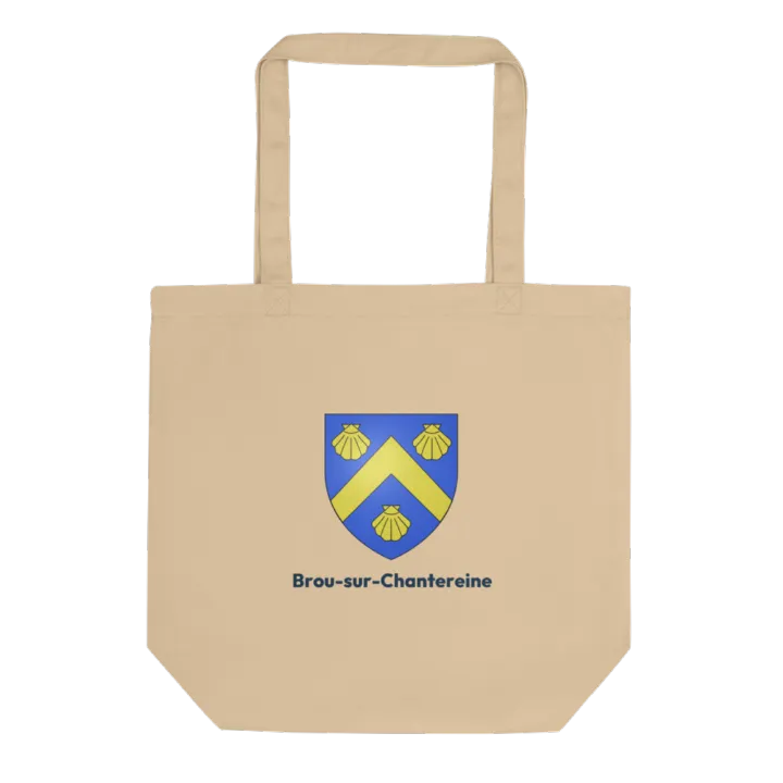 Tote bag coton bio — blason de Brou-sur-Chantereine