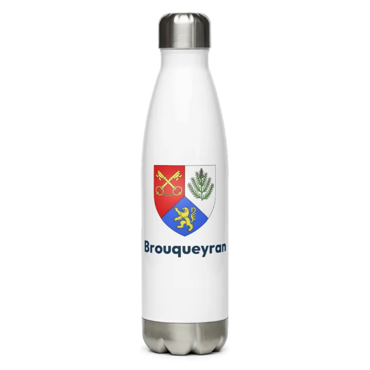 Gourde inox blason de Brouqueyran