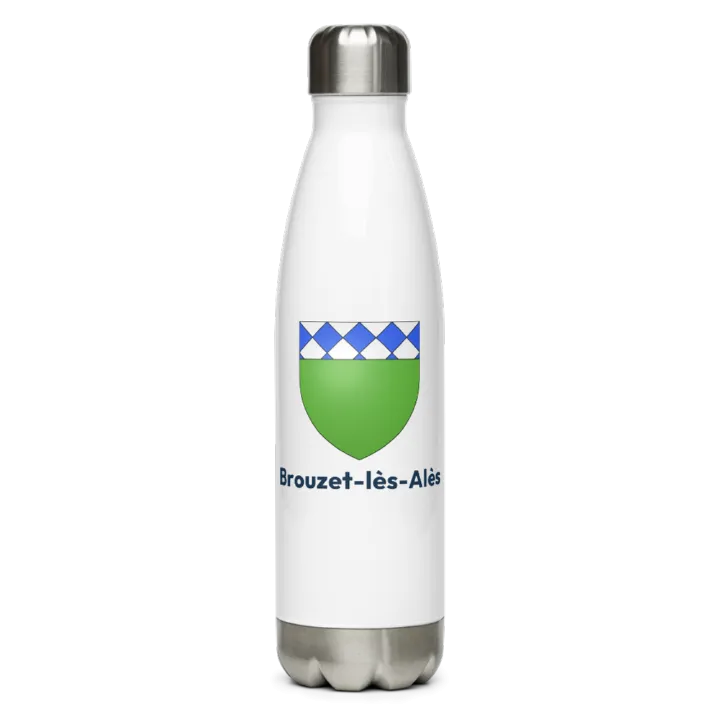 Gourde inox blason de Brouzet-lès-Alès