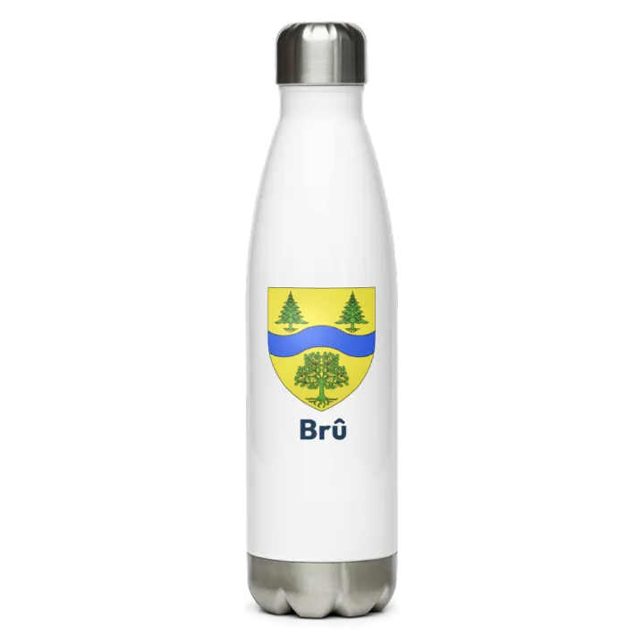 Gourde inox blason de Brû