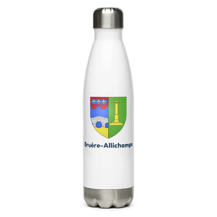 Gourde inox blason de Bruère-Allichamps