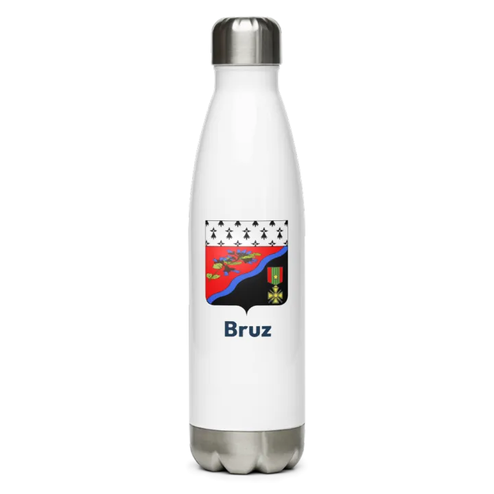 Gourde inox blason de Bruz
