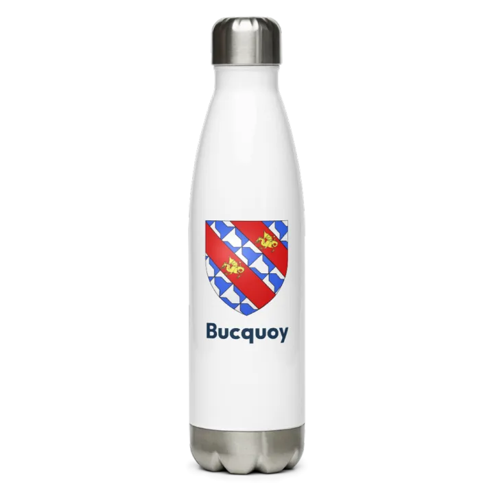 Gourde inox blason de Bucquoy