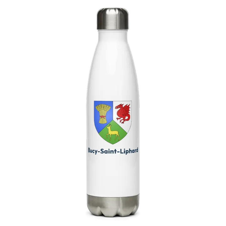 Gourde inox — blason de Bucy-Saint-Liphard