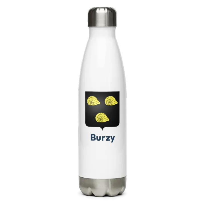 Gourde inox blason de Burzy
