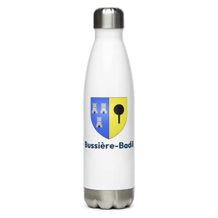 Gourde inox blason de Bussière-Badil