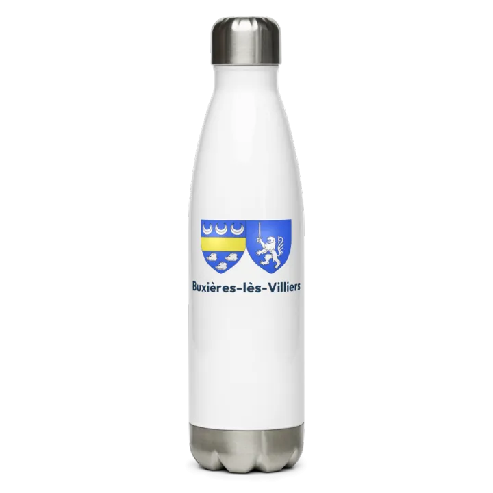Gourde inox — blason de Buxières-lès-Villiers