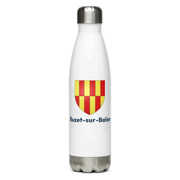 Gourde inox — blason de Buzet-sur-Baïse