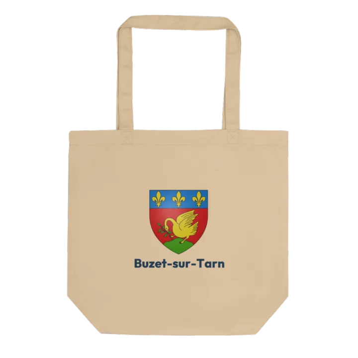 Tote bag coton bio — blason de Buzet-sur-Tarn