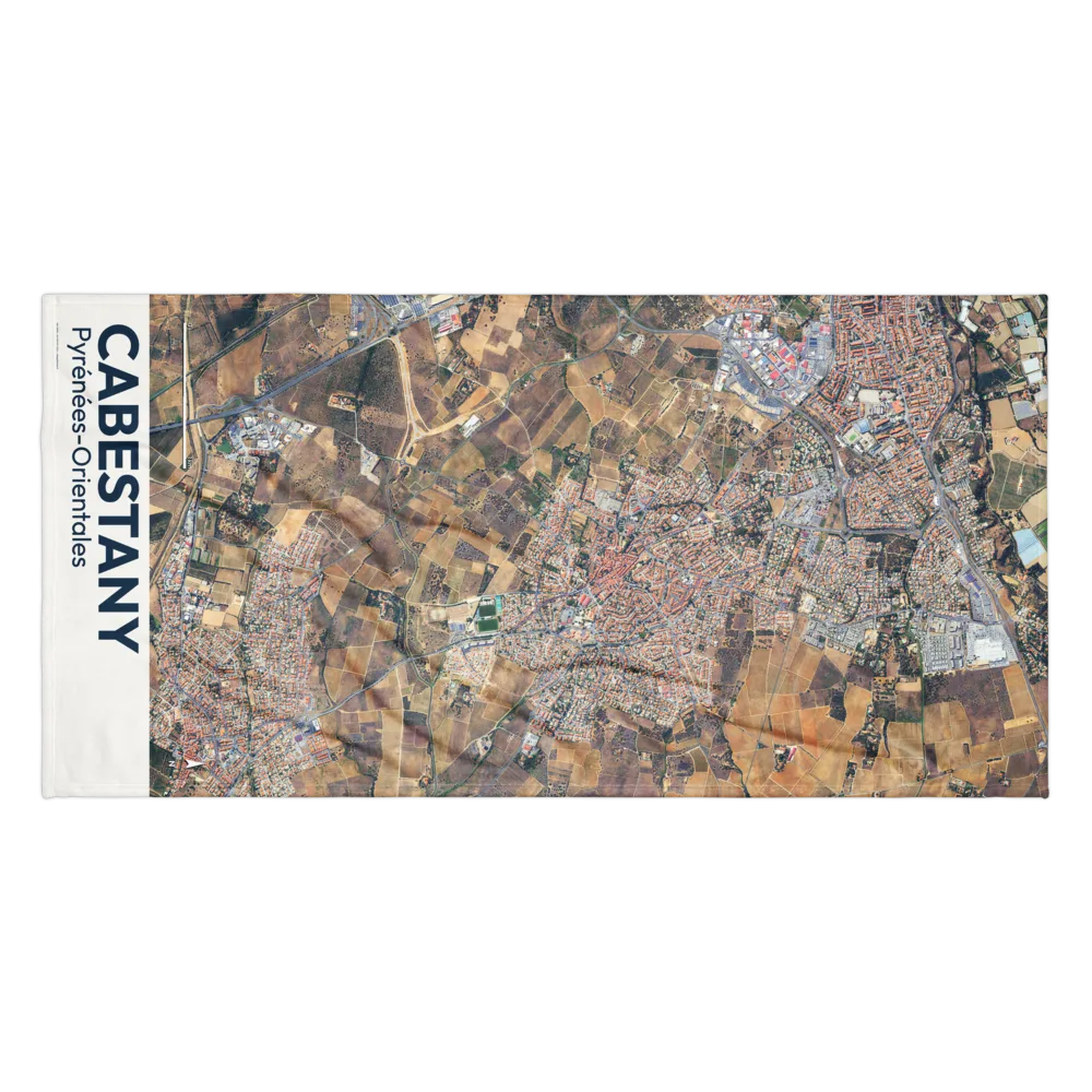 Serviette cartographique — carte de Cabestany