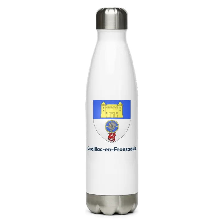Gourde inox blason de Cadillac-en-Fronsadais