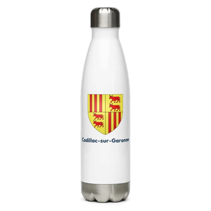Gourde inox blason de Cadillac-sur-Garonne