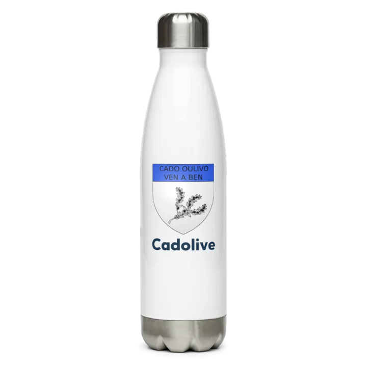 Gourde inox blason de Cadolive