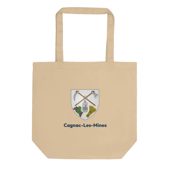 Tote bag coton bio — blason de Cagnac-les-Mines