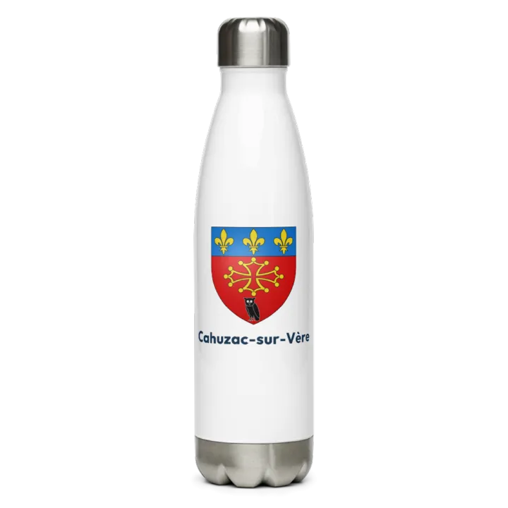 Gourde inox blason de Cahuzac-sur-Vère