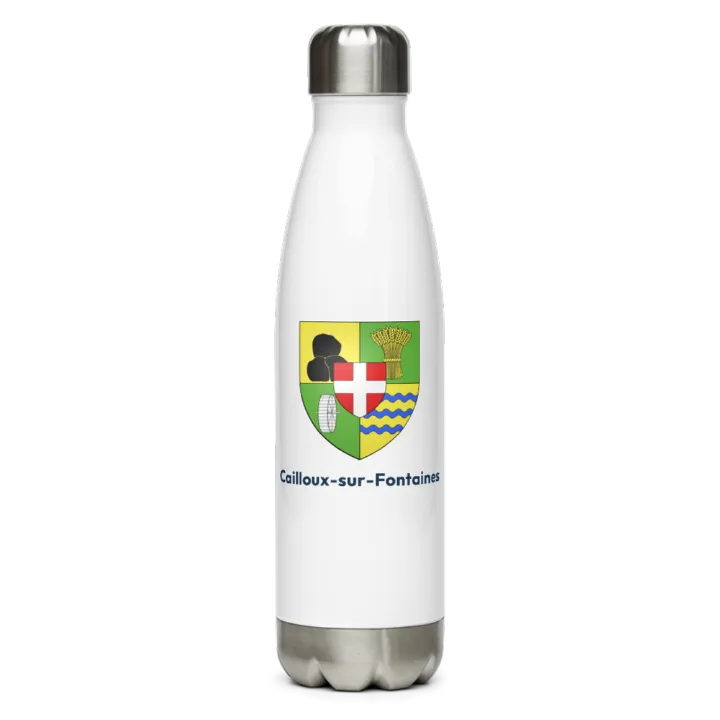 Gourde inox blason de Cailloux-sur-Fontaines