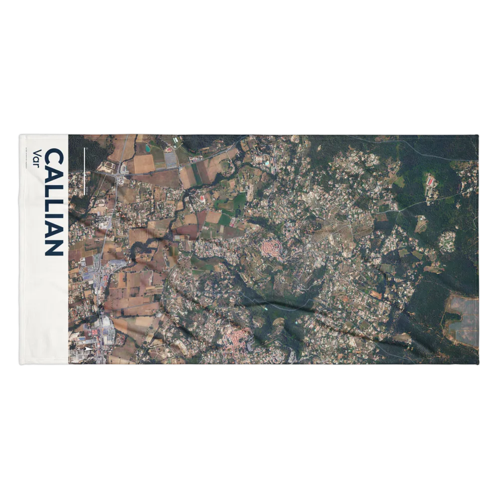 Serviette cartographique — carte de Callian