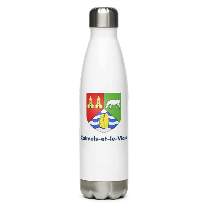 Gourde inox blason de Calmels-et-le-Viala