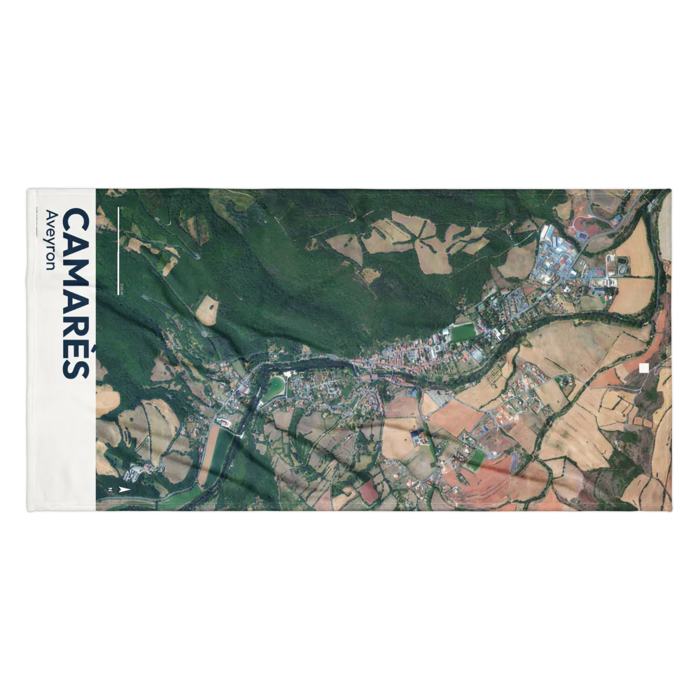 Serviette cartographique — carte de Camarès