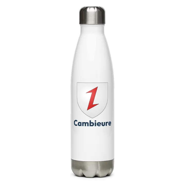 Gourde inox blason de Cambieure