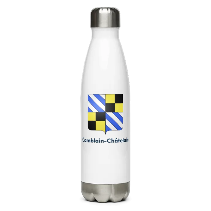 Gourde inox blason de Camblain-Châtelain