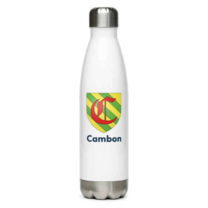 Gourde inox blason de Cambon