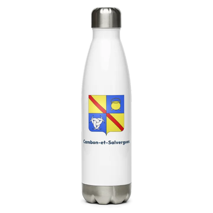 Gourde inox blason de Cambon-et-Salvergues