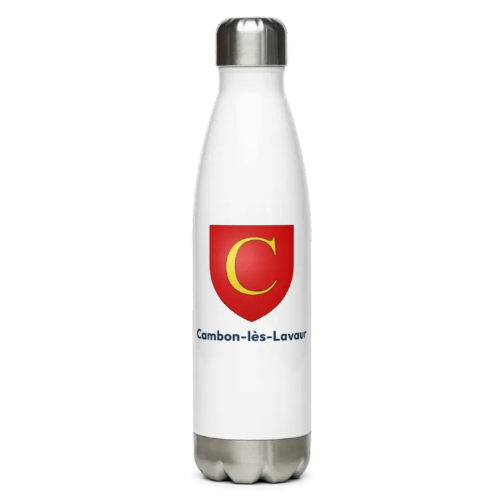 Gourde inox — blason de Cambon-lès-Lavaur