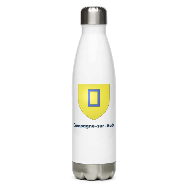 Gourde inox — blason de Campagne-sur-Aude